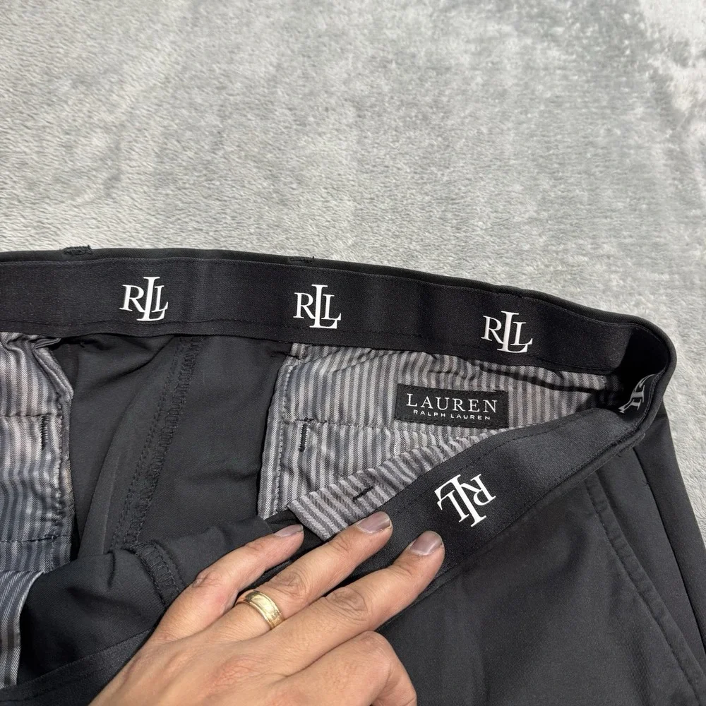 Polo Ralph Lauren Black Label Dress Pants Black Size 36x32 (34x30) Preppy Work